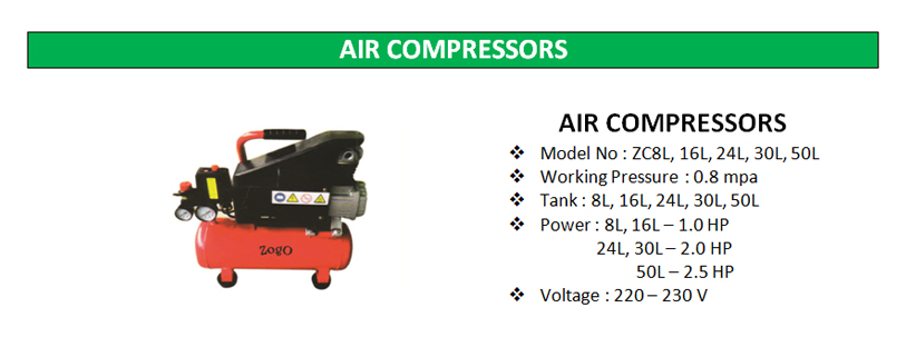 zogo tools air compressors