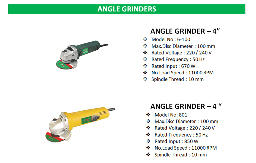 zogo tools angle grinders